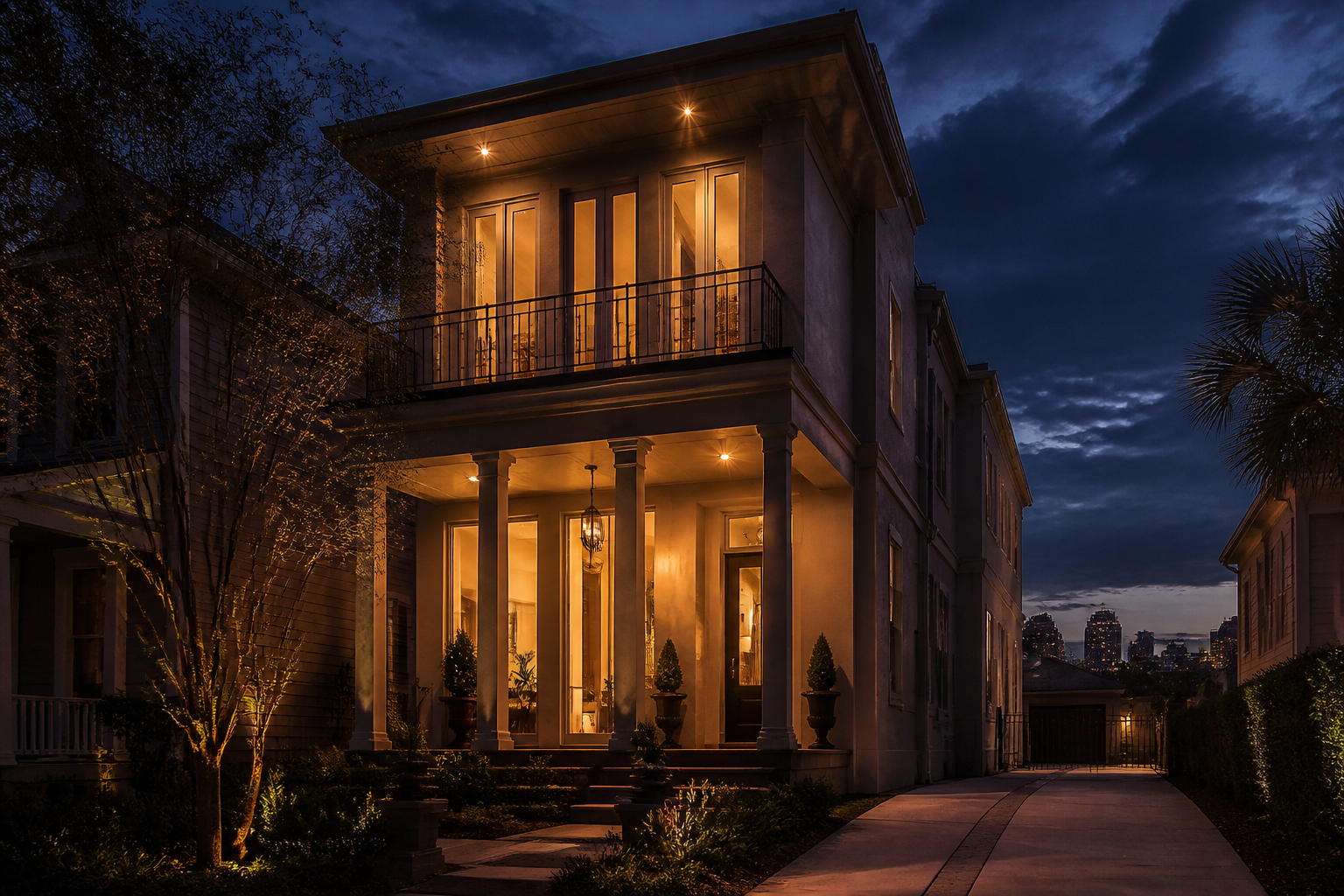 Residence at twilight